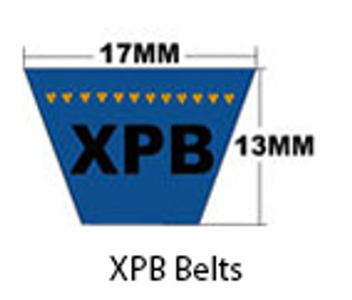Dura-Prime Metric Cogged XPB V-Belt, 16.3 x 1150mm PL (1/Pkg.)