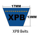 Dura-Prime Metric Cogged XPB V-Belt, 16.3 x 1450mm PL (1/Pkg.)