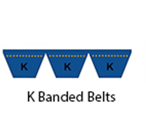 Dura-Prime Pro Serpentine Type K Poly Banded V-Belt 1.54 x 36.35in OC 11 Rib (1/Pkg.)