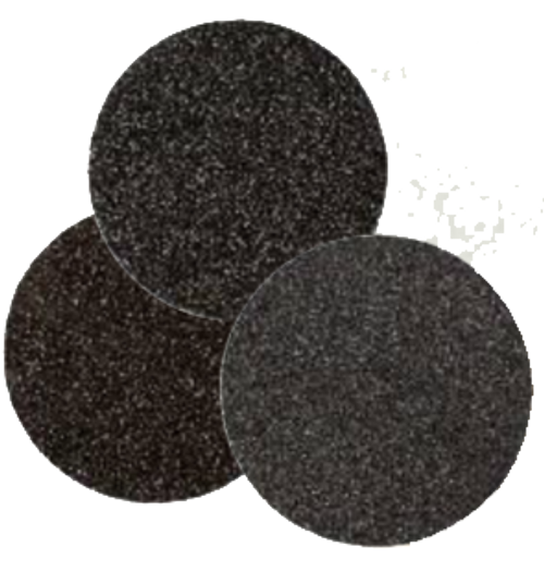 Floor Sanding Edger Discs - Silicon Carbide Hook & Loop - 6" x No Hole, Grit/ Weight: 80F, Mercer Abrasives 457080 (50/Pkg.)