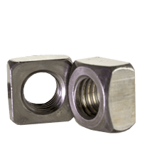 3/8"-16 Square Nut, Grade 2, Plain (1500/Bulk Pkg.)