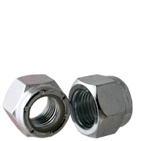 1 5/8"-5 1/2 NU (Heavy) Nylon Insert Locknuts, Coarse, Low Carbon Steel, Zinc Cr+3 (22/Bulk Pkg.)