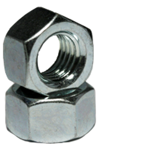 1/4"-20 Finished Hex Nuts, Grade 2, Coarse, Low Carbon Steel ,  Zinc Cr+3 (100/Pkg.)