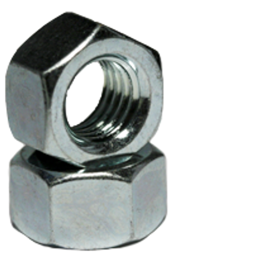 1/2"-13 Finished Hex Nuts, Grade 2, Coarse, Low Carbon Steel ,  Zinc Cr+3 (50/Pkg.)