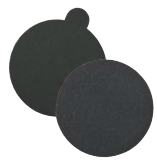 Silicon Carbide Waterproof Discs - PSA with Tabs - 5" x No Dust Holes, Grit: 600C, Mercer Abrasives 522M60 (100/Pkg.)