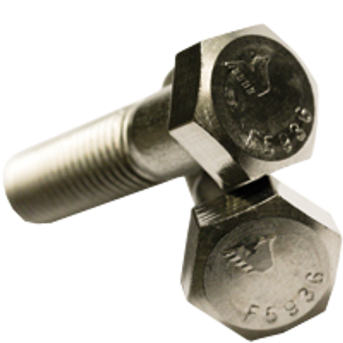 1-1/4"-7 x 3" Fully Threaded Hex Cap Screws Coarse 316 Stainless Steel (15/Bulk Pkg.)