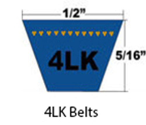 Dura-Ultimate Aramid Cord Dry Wrapped Belt 4LK 1/2 x 112in OC (AK110) (1/Pkg.)