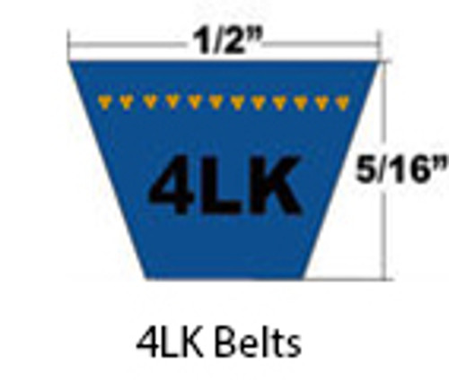 Dura-Ultimate Aramid Cord Dry Wrapped Belt 4LK 1/2 x 125in OC (AK123) (1/Pkg.)