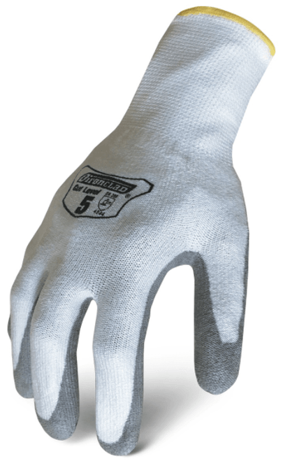 Ironclad Knit Cut 5 Gloves, Nitrile Palm, White/Gray, 2X-Large #IKC5-BAS-06-XXL (12 Pair)