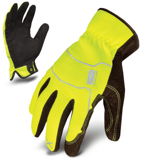 Ironclad EXO Utility Gloves, Hi-Viz Yellow, Small #EXO2-HSY-02-S (12 Pair)