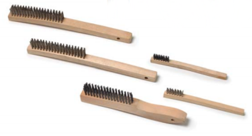 3X7 Toothbrush - Brass, Wood Handle - Advantage (12/Pkg.)