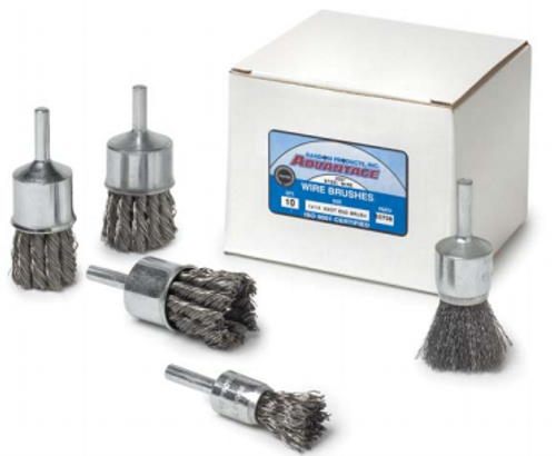 3/4 x 1/4 Knot End Brush, .014" Stainless Steel Wire - Advantage (10/Pkg.)