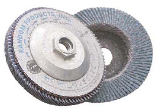 4-1/2 x 5/8-11 80-Grit, Zirconia Type 27/Flat Fiberglass Discs (10/Pkg.)