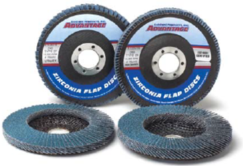 4 x 5/8 Z60-Grit Utility Flap Discs, Type 29/Angle Fiberglass (10/Pkg.)