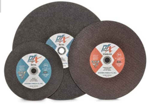 18 x 3/32 x 1 Cut-Off Wheels, Pfx/Premiumflex Stationary, Ferrous Metals-Stainless Steel (10/Pkg.)