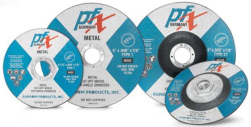 5 x 1/16 x 7/8 Cut-Off Wheels, PFX/Germany Metal (25/Pkg.)