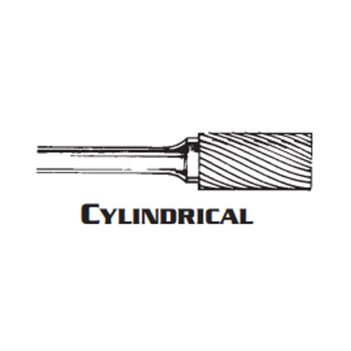 CYLINDRICAL CARBIDE BURR SA-9 DOUBLE CUT 1 x 1 x 1/4 (1/Pc.)