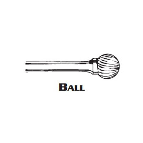 BALL SHAPE CARBIDE BURR SD-11 DOUBLE CUT 1/8 BALL x 1/4 (1/Pc.)
