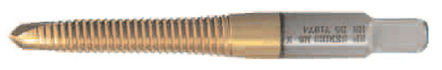 #0-80 Type 20-AGN HSS TiN Coated Spiral Point Plug Taps (Qty. 1), Norseman Drill #10512