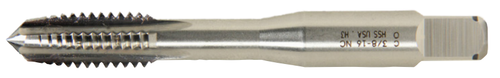 #4-40 M-42 Reduced Neck Cobalt Gold Oxide Spiral Plug Tap 3F H2 (Qty. 1), Norseman Drill #10052
