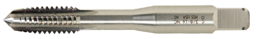 #10-24 M-42 Reduced Neck Cobalt Titanium Nitride Spiral Plug Tap 3FH3 (Qty. 1), Norseman Drill #13882