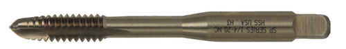 #5-40 Reduced Neck Spiral Point Taps, Type 29-AG Gold Oxide (Qty. 1), Norseman Drill #44304