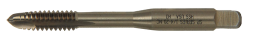 #8-36 Reduced Neck Spiral Point Taps, Type 29-AG Gold Oxide (Qty. 1), Norseman Drill #44344