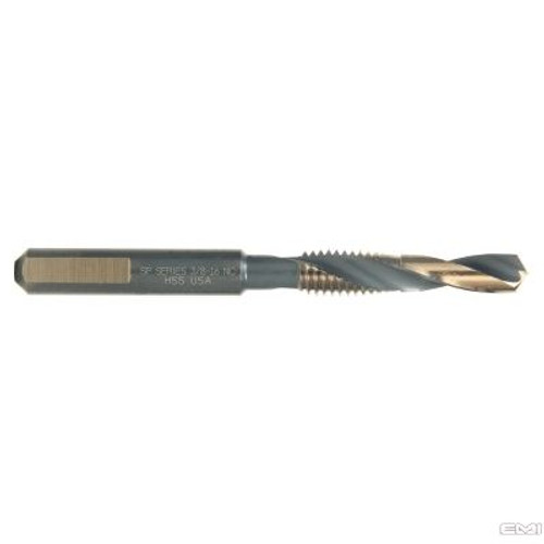 9/16"-12 HSS Combination Drill & Tap Type 40-AG Gold Oxide (Qty. 1), Norseman Drill #75540 9/16"-12 HSS Combination Drill & Tap Type 40-AG Gold Oxide (Qty. 1), Norseman Drill #75540