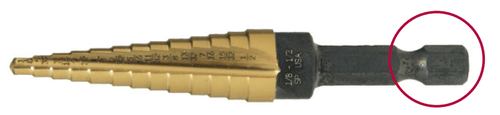 1/4-3/4" Type 78-QRN Titanium Nitride Coated Step Drill (Qty. 1), Norseman Drill #68521