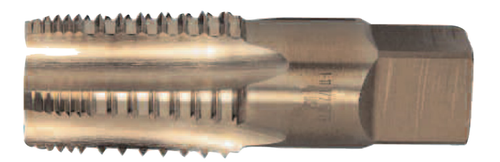 1/4"-18 Interrupted HSS I30-AGN Titanium Nitride Pipe Tap (Qty. 1), Norseman Drill #95782