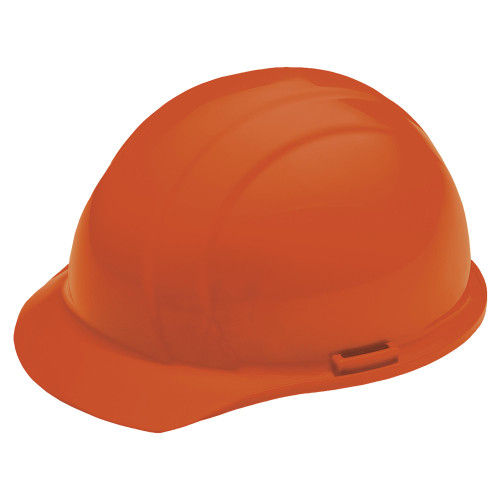 ERB Safety Cap Style: Orange, 4-Point Nylon Suspension With Slide-Lock Adjustment Safety Helmet Safety Hat (Qty. 1)