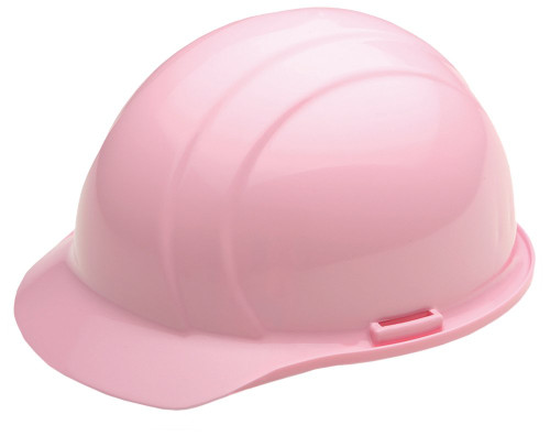 ERB Safety Cap Style: Pink, 4-Point Nylon Suspension With Ratchet Adjustment Safety Helmet Safety Hat (12/Pkg.)