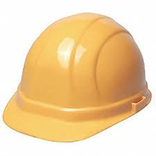 ERB Safety Omega ll Cap Style: Yellow, 6-Point Nylon Suspension With Slide-Lock Adjustment Safety Hat (12/Pkg.)
