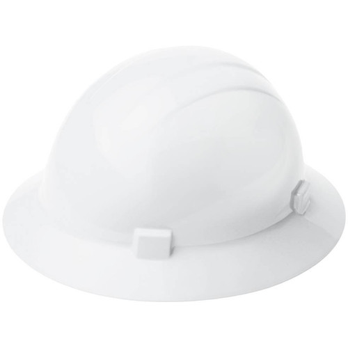 ERB Safety Americana 360 Full Brim Safety Hat with Mega Ratchet: White, ANSI Type 2, Class C, E, G (12/Pkg.)
