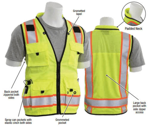 Delta Plus Medium S252C Lime ANSI Class 2 Mesh Surveyor's Vest 15 Pockets, padded neck, mic tabs both sides. Hi-Viz Lime - Zipper #WEL62385HLMD Delta Plus Medium S252C Lime ANSI Class 2 Mesh Surveyor's Vest 15 Pockets, padded neck, mic tabs both sides. Hi-Viz Lime - Zipper #WEL62385HLMD