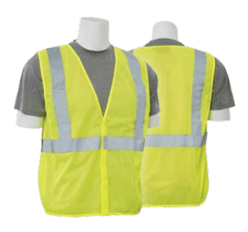 Delta Plus 2X-Large S362 Lime ANSI Class 2 Vest Mesh Economy Hi-Viz Lime - Hook & Loop #WEL61428HL2X
