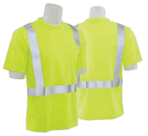 Delta Plus 9006S Lime Medium ANSI Class 2 T-Shirt w/Reflective Tape Birdseye Knit Mesh Hi-Viz Lime #WEL61670HLMD