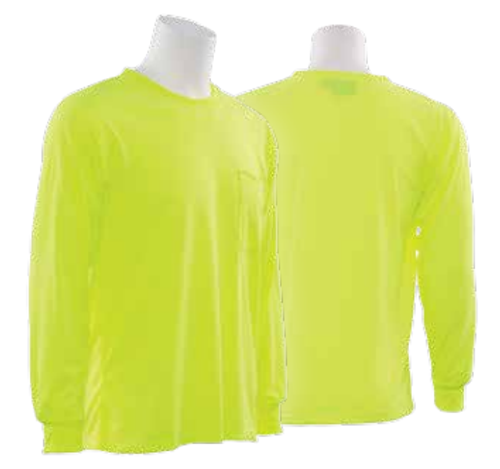 9602 Orange 2X-Large Non-ANSI T-Shirt Long Sleeve Hi-Viz Orange