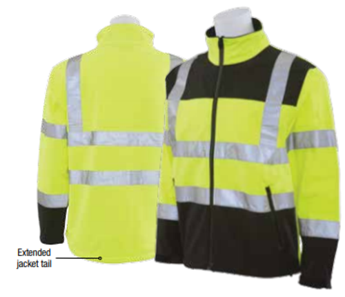 Medium W650 Lime ANSI Class 3 Men's Soft Shell Jacket Hi-Viz Lime & Black - Zipper