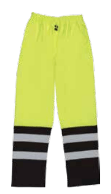 Delta Plus Large S849 Lime ANSI Class E Two-Tone Rain Pants Hi-Viz Lime #WEL62108LBLG