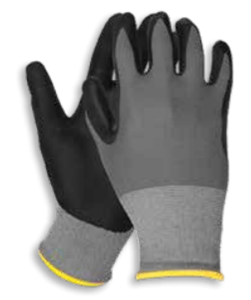 Gray N100 Smooth Finish Gloves,  LARGE (12/Pairs)