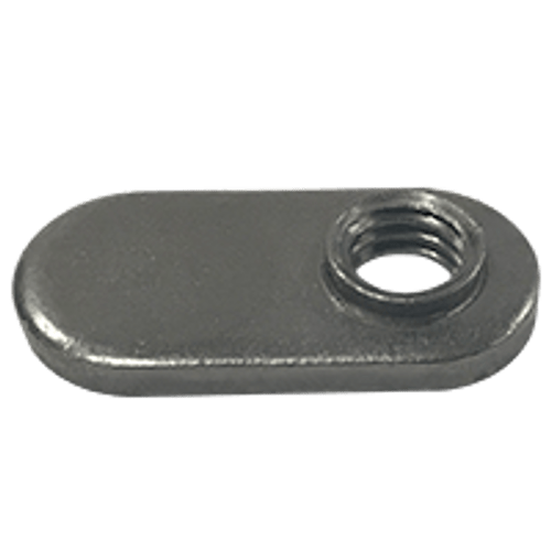 M6X1.00-6H Spot Weld Nut, Single Tab, With Target (3000/Bulk Pkg.)