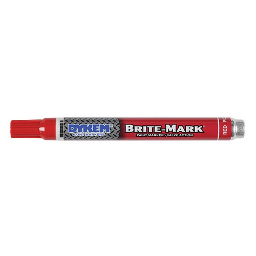 ITW ProBrands? Brite-Mark? Permanent Paint Markers, Medium Tip, Red
