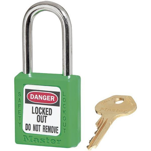Master Lock? 410 Zenex? Thermoplastic Safety Padlock, Green