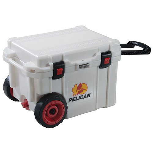 Pelican? Elite Cooler, Wheeled, 45 qt, White Pelican? Elite Cooler, Wheeled, 45 qt, White