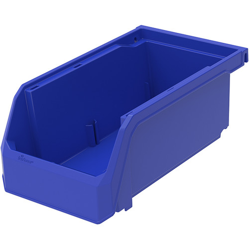 TruForce? Plastic Bin, 7 3/8"L x 3"H x 4 1/8"W, Blue