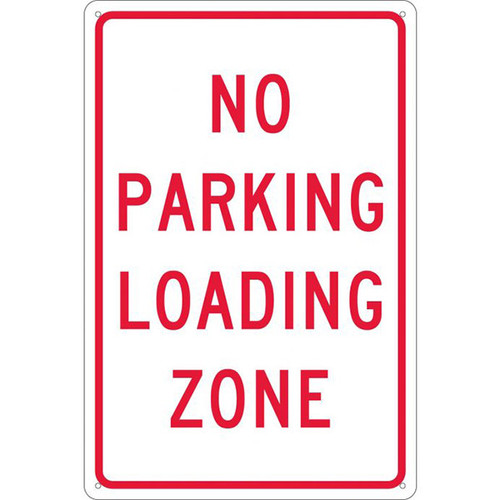 NMC "No Parking Loading Zone" Sign