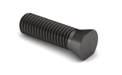 7/16-14 x 1 1/4 J429 Grade 5 Clipped Head Plow Bolt Plain Finish (100/Pkg)