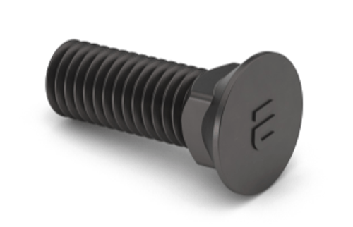 1/2-13 x 2 3/4 J429 Grade 8 #3 Head Plow Bolt Flat Head Fully Threaded Plain Finish (260/Pkg)