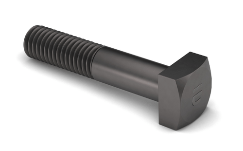 3/8"-16 x 1-1/4" J429 Grade 8 Square Head Bolt Zinc Clear Trivalent (820/Pkg)